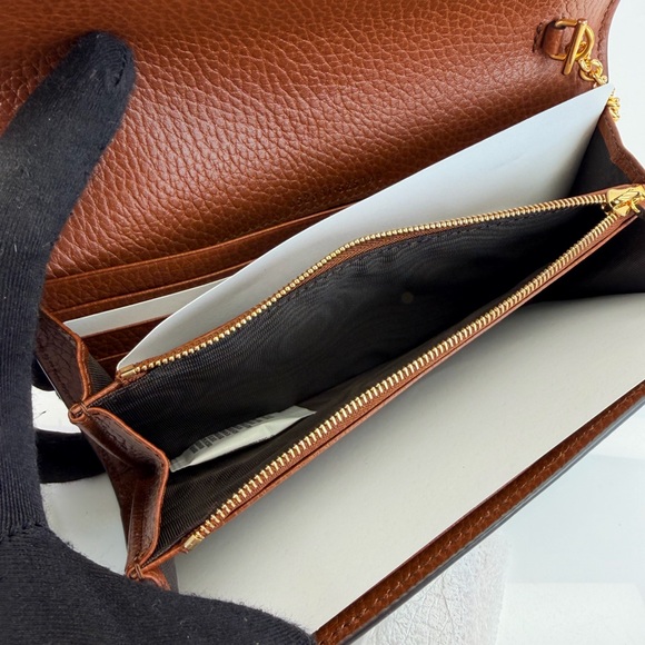 Gucci NWT Denim Jackie 1961 Monogram Wallet on Chain - Picture 10 of 13